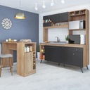 Cocina Integrada - Carvalho/Grafito