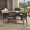 1602 Grafito Wood Mesa de Centro