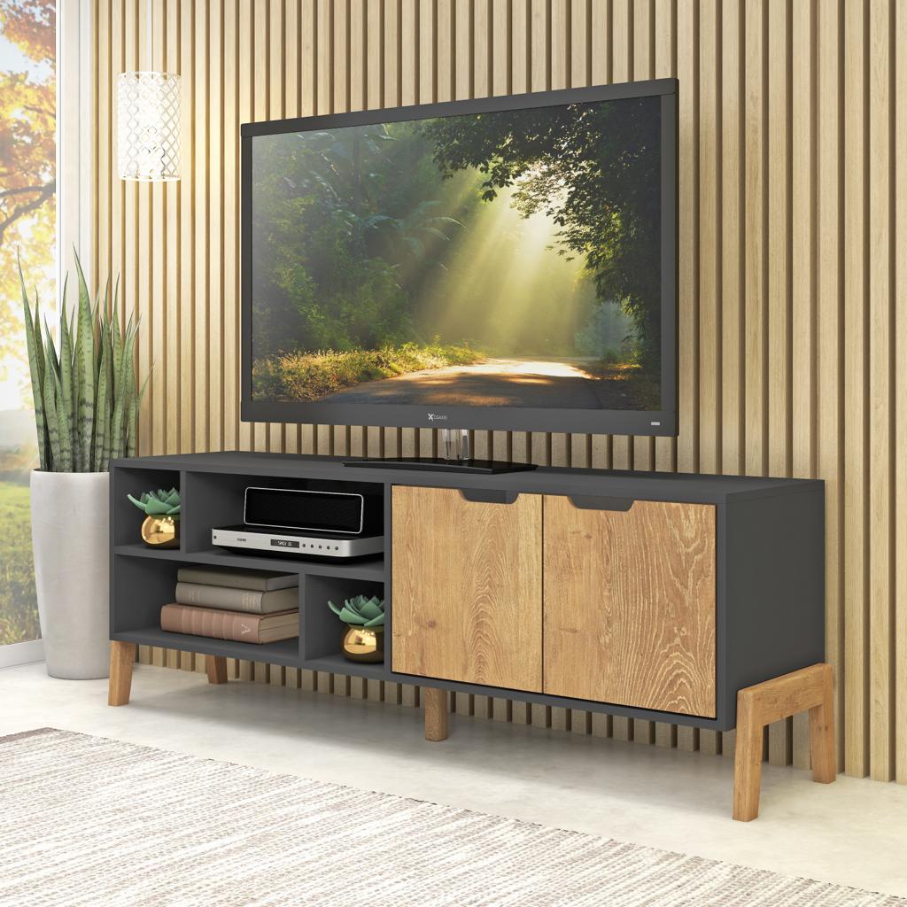 1603 Grafito Wood Rack TV