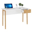 1604 Blanco Wood Escritorio