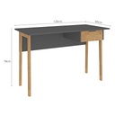 1604 Grafito Wood Escritorio