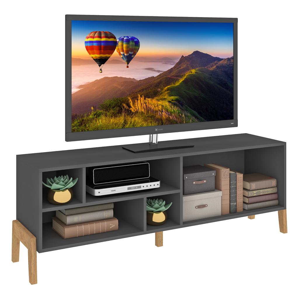 1603 Grafito Wood Rack TV
