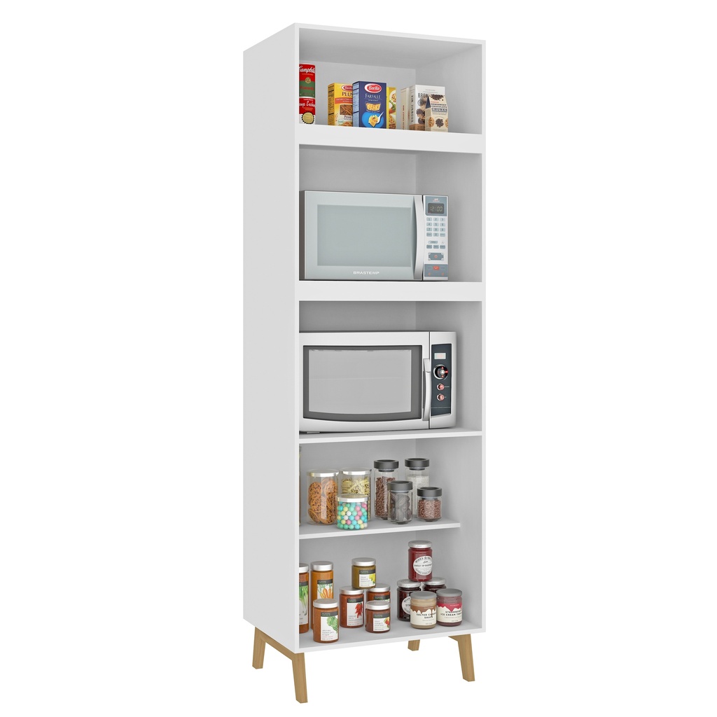 1701 Blanco Wood Panelero de Cocina