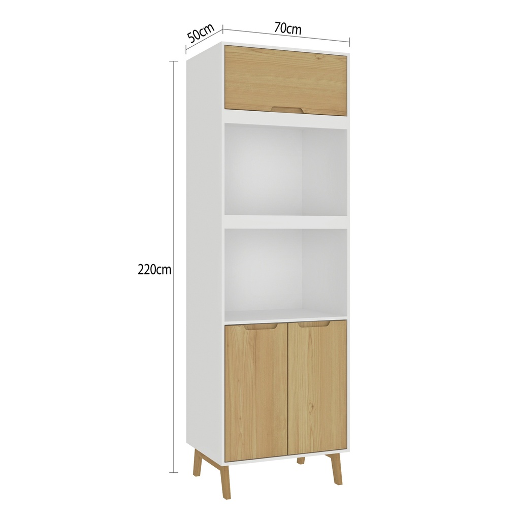 1701 Blanco Wood Panelero de Cocina