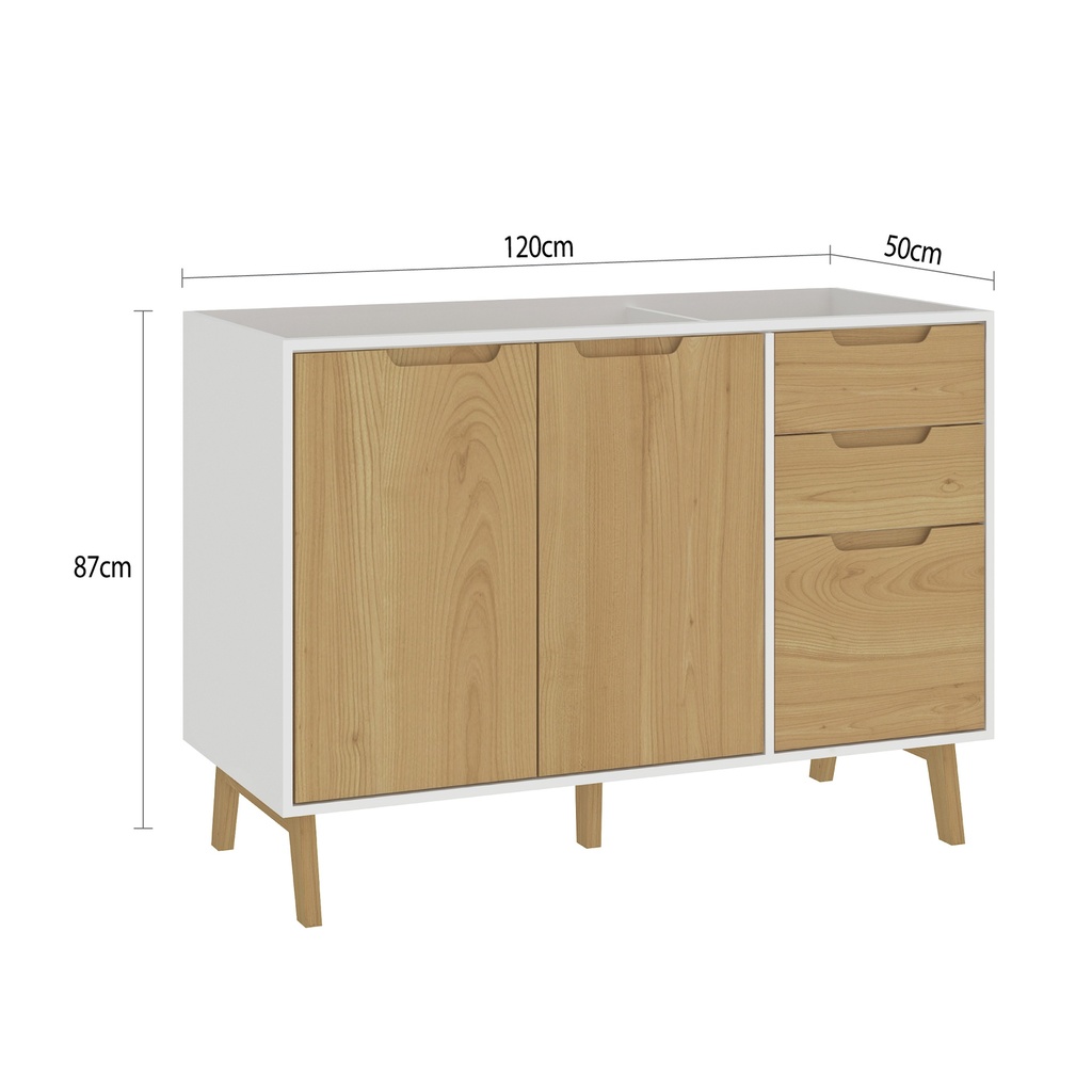 1702 Blanco Wood Bajo Mesada