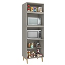 1701 Gris Wood Panelero de Cocina