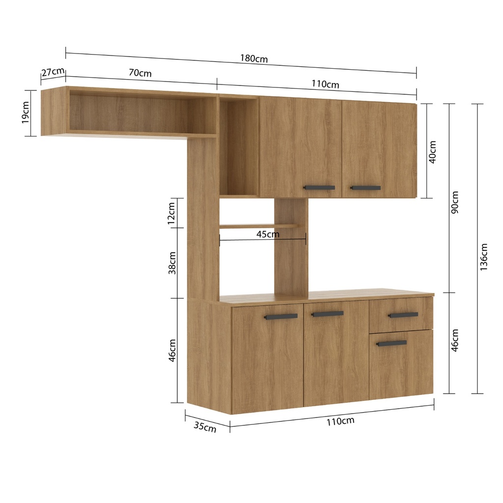 463 Miel Cocina Suspendida Lis