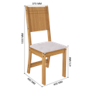 10105 Freijo/Linho Comedor 6 Sillas