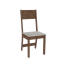 10107 Comedor 4 Sillas Noce/Linho