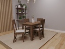 10107 Comedor 4 Sillas Noce/Linho