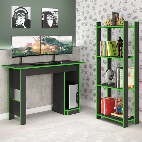 Combo Gamer - Grafito/Verde