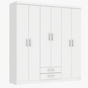 Ropero 6 Puertas - Blanco