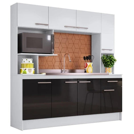 406 Blanco Negro Kit de Cocina