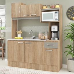 [408CARVALHOGRIS] Kit de Cocina - Carvalho/Gris