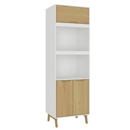 [1701BLANCOWOOD] Panelero de Cocina - Blanco/Wood