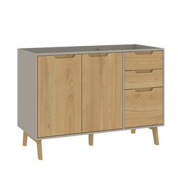 [1702GRISWOOD] Bajo Mesada - Gris/Wood