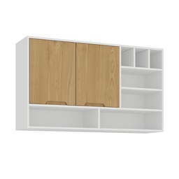 [1703BLANCOWOOD] Aéreo Cocina - Blanco/Wood