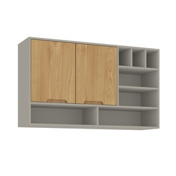 [1703GRISWOOD] Aéreo Cocina - Gris/Wood
