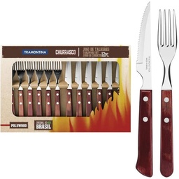[29899/296] Juego de Cubiertos 8 piezas Barbacoa Tramontina 29899/296