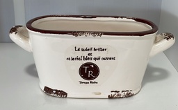 [MACETAOVAL] Maceta Ceramica Oval 14X7X7.5