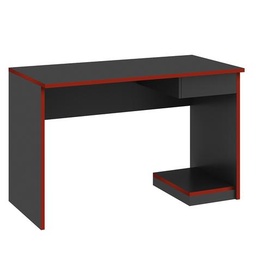 [322GRAFITO/ROJO] Escritorio Gamer para PC - Grafito/Rojo