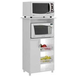 [495BLANCO] 495 Blanco Auxiliar Cocina Multiuso Microondas