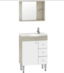 [104NOGUEIRABL] 104 Nogueira Blanco Mueble de Baño