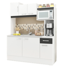 [408BLANCOGRAFITO] Kit de Cocina - Blanco/Grafito