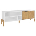 Rack TV - Blanco/Wood