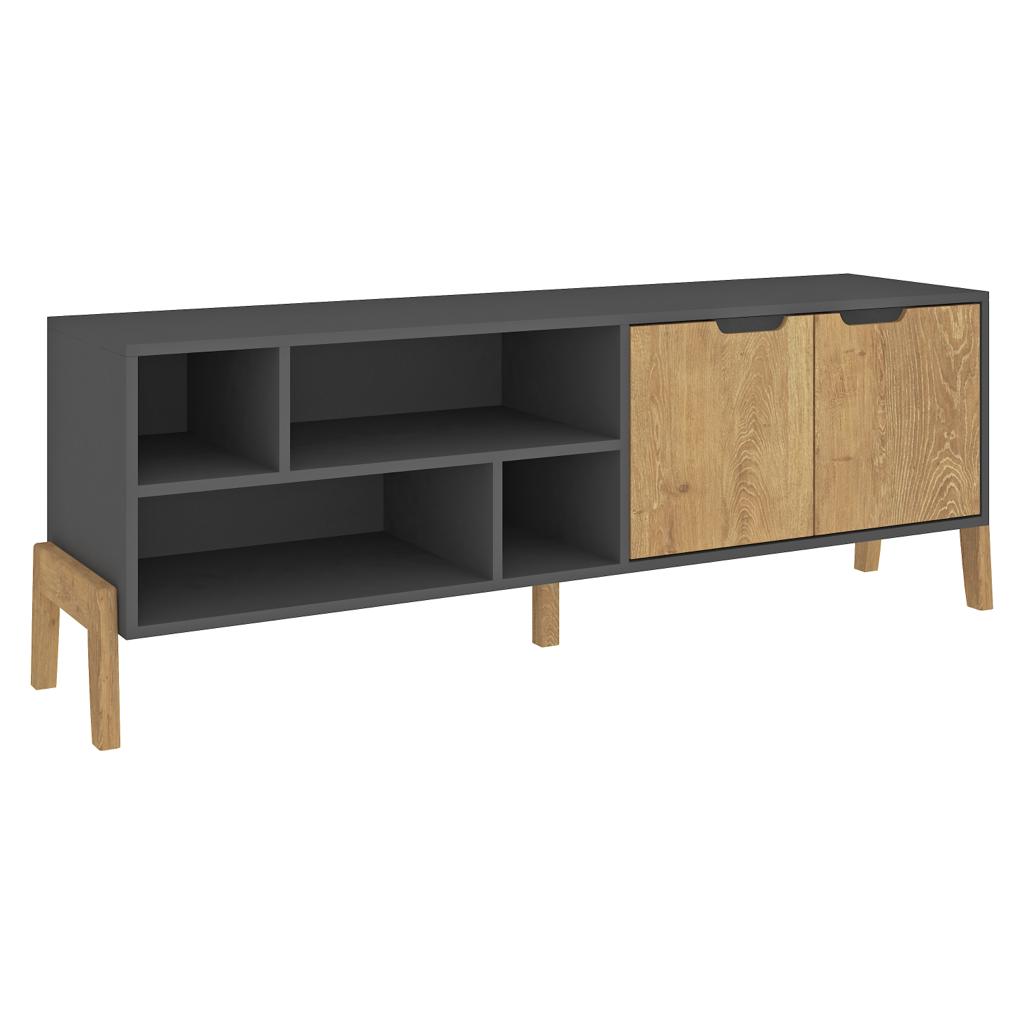 Rack TV - Grafito/Wood