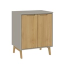 Bajo Mesada - Gris/Wood