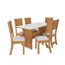 10105 Freijo/Linho Comedor 6 Sillas