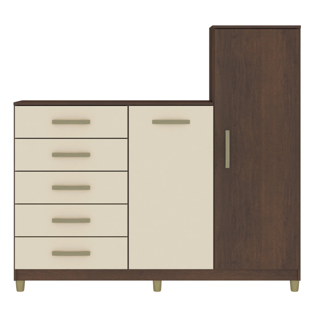 Cómoda Cajonera - Rústico/Champagne