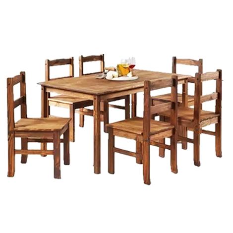 10101 Madera Juego de Comedor de Madera Maciza